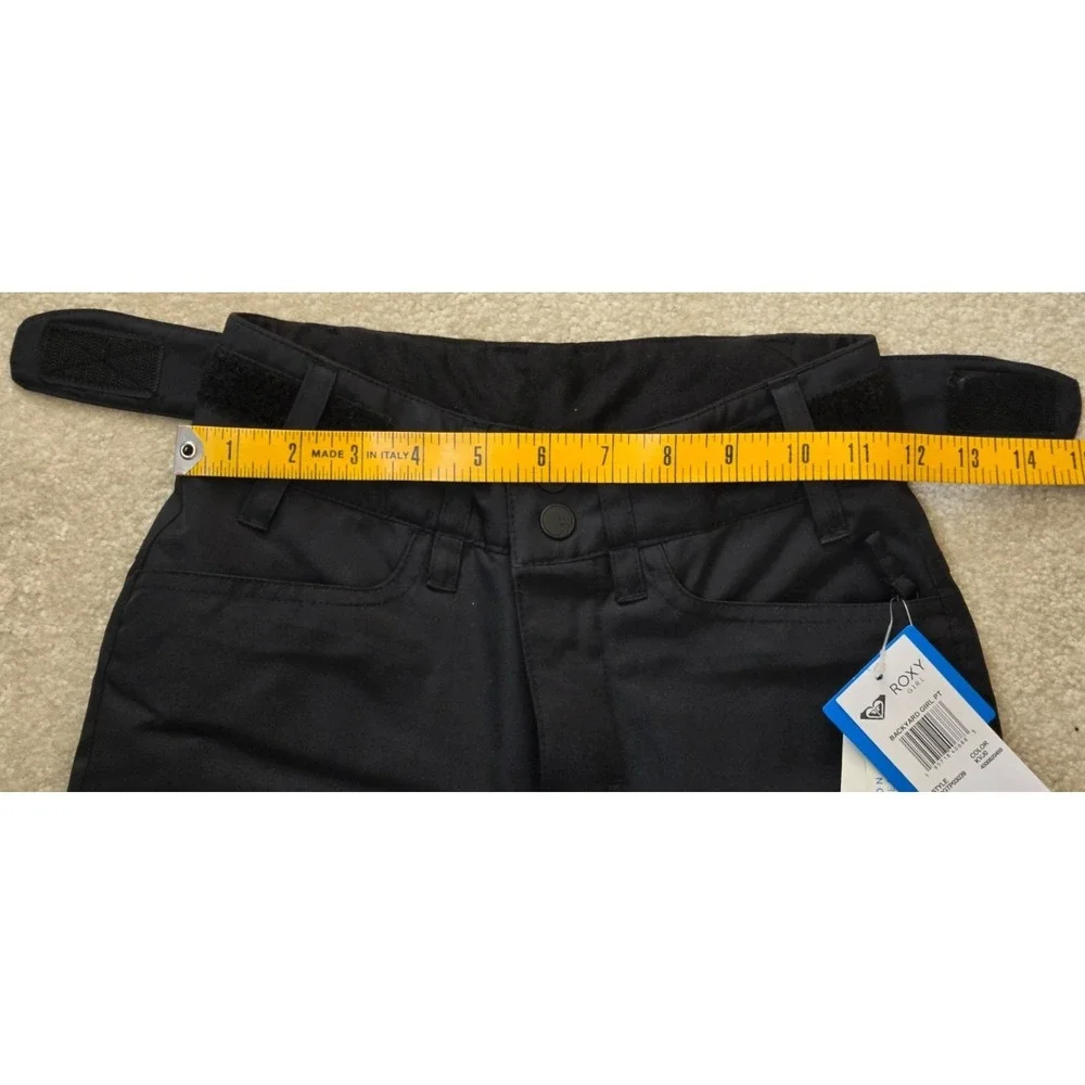Roxy Backyard Snow Pant Girls Size 8 Black NWT